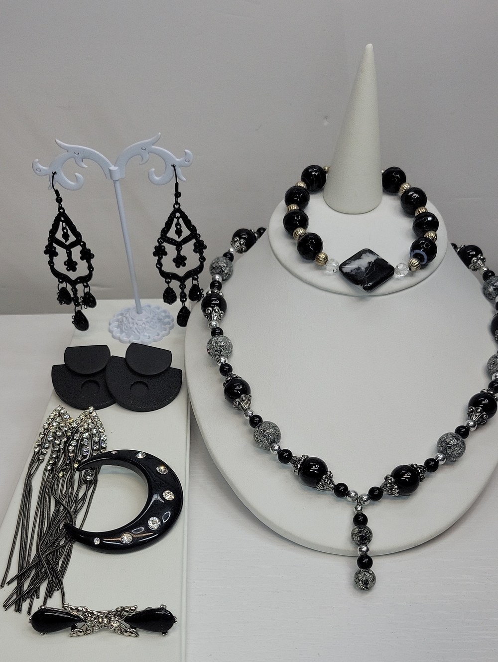 Black And Silver Jewelry Bundle